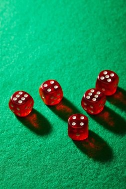 Caribbean Stud Poker table layout with dealer and player positions